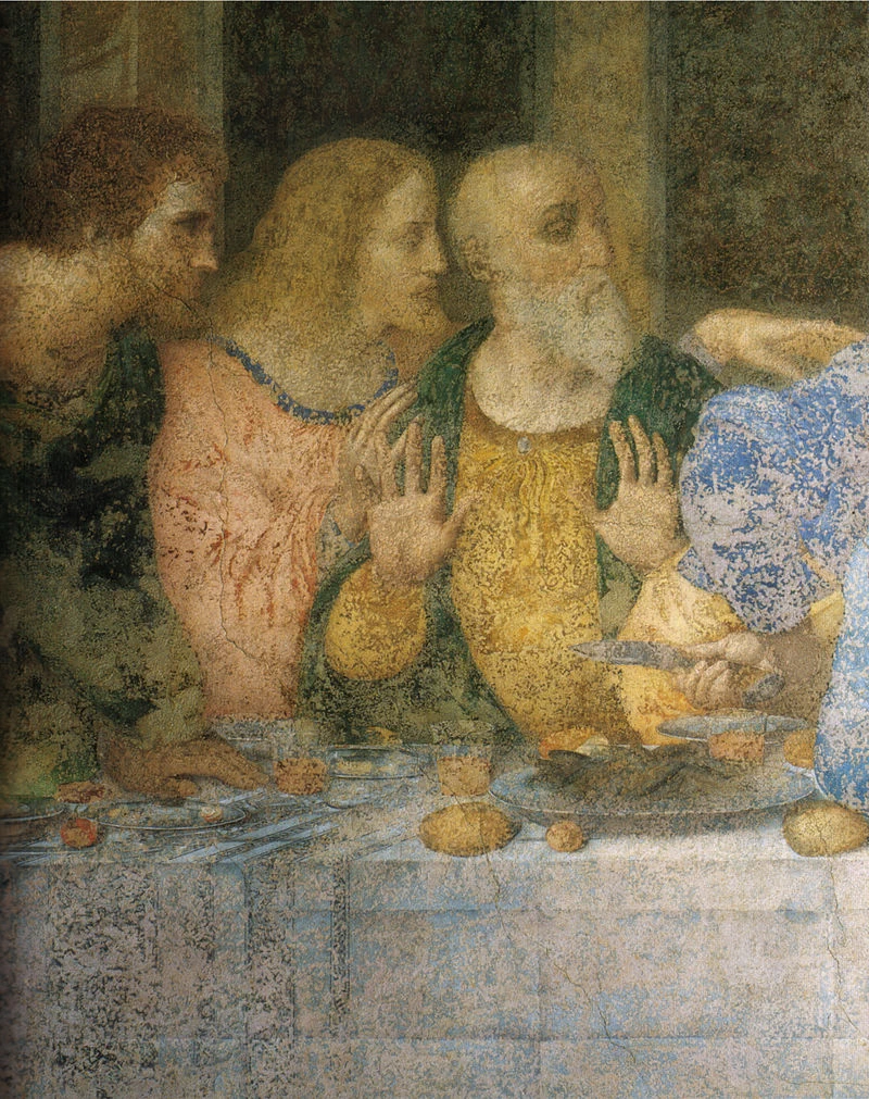 138-L'ultima cena - Convento di Santa Maria delle Grazie, Milano - dettaglio